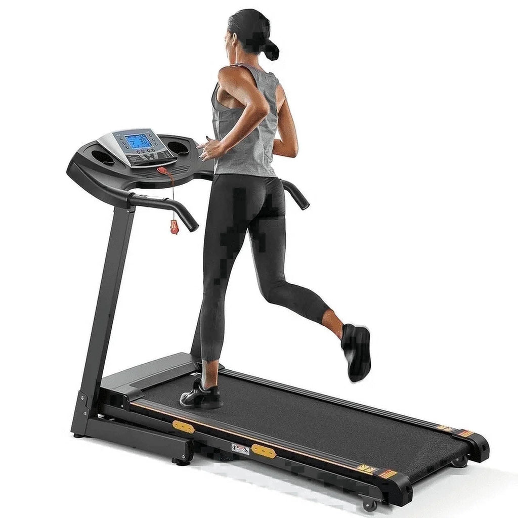 Treadmill with Incline Folding with 12 Level Automatic Incline 2.5Hp Power 8.5Mhp Speed Running Machine 15 Preset Training Program Electric Treadmill for Home Use