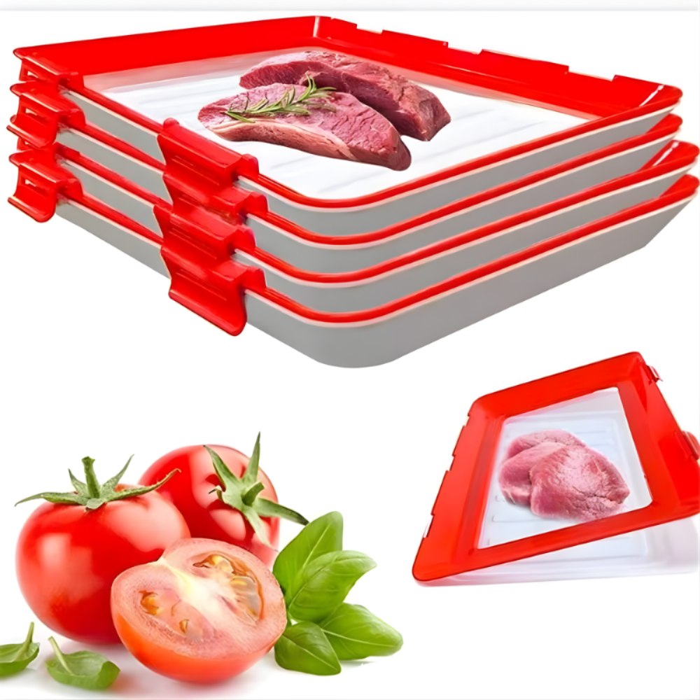 FreshPrep Reusable Meal Prep Tray – Stackable BPA-Free Food Storage Containers for Easy Preservation