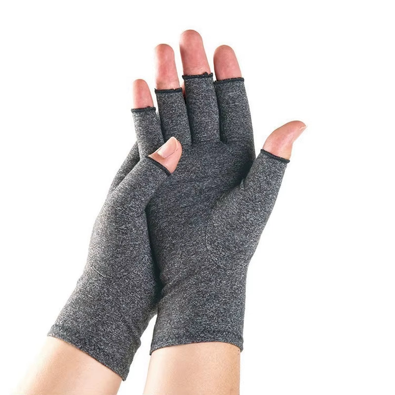 Compression Arthritis Gloves Wrist Support Therapy Wristband Half Finger Compression Gloves Joint Pain Relief Cycling Gloves