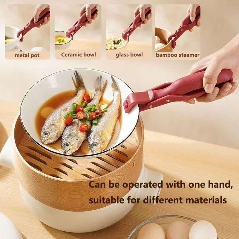HeatGuard™ Anti-Scald Plate Gripper – Multi-Function Silicone Clips for Safe Handling