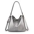 Hobo Bag for Women Crossbody Purse and Handbags Ladies Chic Shoulder Bags, Pearl Silver