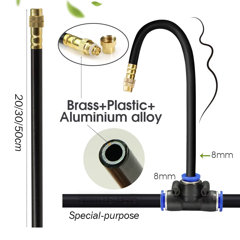 DIY 30M-5M Universal Sprayer Kit – Patio Misting & Cooling System for Garden Irrigation